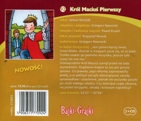 Król Maciuś Pierwszy - Janusz Korczak [AUDIOBOOK] [2CD]