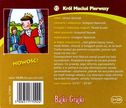 Król Maciuś Pierwszy - Janusz Korczak [AUDIOBOOK] [2CD]
