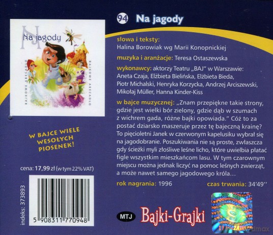 Na jagody [AUDIOBOOK] [CD]