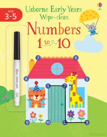 Numbers 1 to 10 (Usborne Early Years Wipe-Clean) - Jessica Greenwell [KSIĄŻKA]