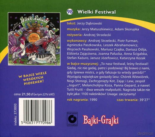 Wielki Festiwal [AUDIOBOOK] [CD]