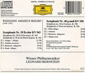 Bernstein Wp: Mozart:Sym 40 + [CD]