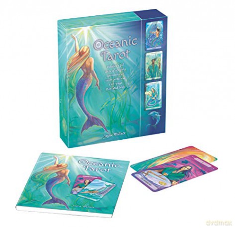 Oceanic Tarot: Includes a full desk of specially commissioned tarot cards and a 64-page illustrated book - Jayne Wallace [KSIĄŻKA]