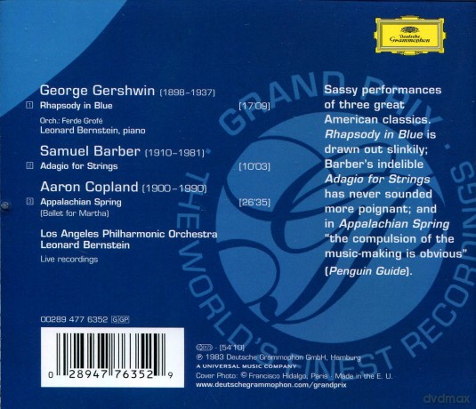 Bernstein,Los Angeles Phil.Orch.: Gershwin:Rhapsody In Blue Grand Prix [CD]