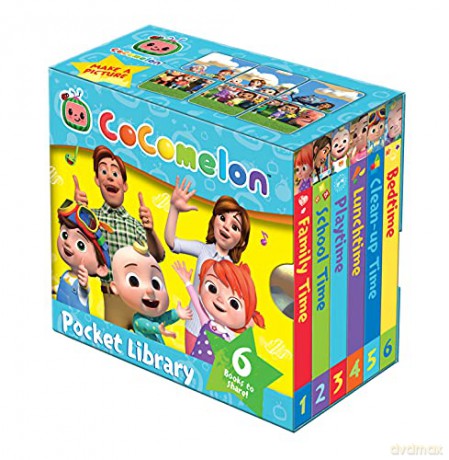 Official CoComelon Pocket Library: 6 little books about JJ, his family and friends - perfect for pre-schoolers! - Cocomelon [KSIĄŻKA]