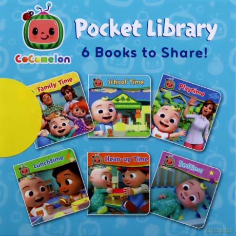 Official CoComelon Pocket Library: 6 little books about JJ, his family and friends - perfect for pre-schoolers! - Cocomelon [KSIĄŻKA]