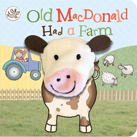 Old MacDonald Had a Farm (Finger Puppet Nursery Rhyme Board Book with Cow puppet for ages 0 and up) - Cottage Door Press [KSIĄŻKA]