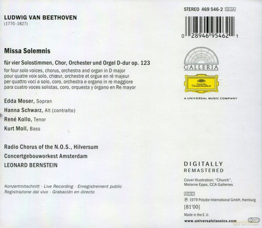 Bernstein: Beethoven: Missa Solemnis [CD]