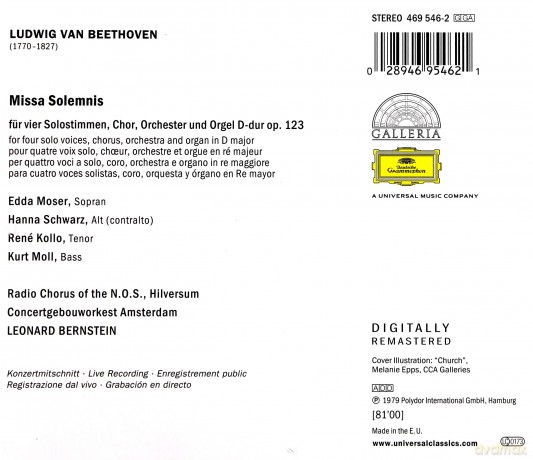 Bernstein: Beethoven: Missa Solemnis [CD]