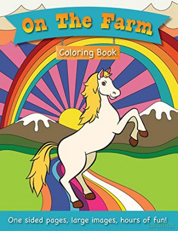 On The Farm Coloring Book for Kids Ages 3-6! - Engage Books [KSIĄŻKA]