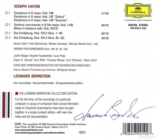 Leonard Bernstein: Haydn Complete Recordings [4CD]