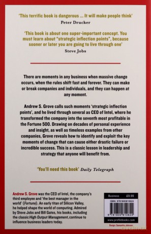 Only the Paranoid Survive: How to Exploit the Crisis Points that Challenge Every Company and Career - Andrew Grove [KSIĄŻKA]