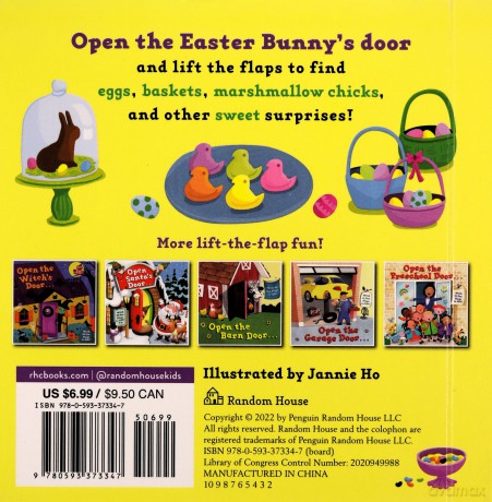 Open the Easter Bunny's Door: An Easter Lift-the-Flap Book - Jannie Ho [KSIĄŻKA]