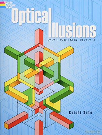 Optical Illusions Coloring Book (Dover Design Coloring Books) - Koichi Sato [KSIĄŻKA]
