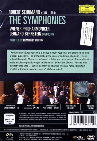 Bernstein: Schumann:The Symphonies [DVD]