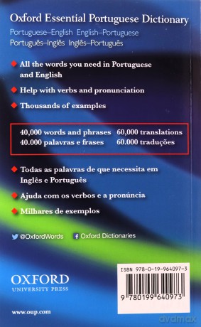 Oxford Essential Portuguese Dictionary - Oxford Dictionaries [KSIĄŻKA]