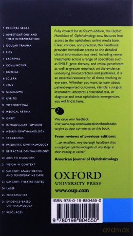 Oxford Handbook of Ophthalmology (Oxford Medical Handbooks) - Alastair K. O. Denniston [KSIĄŻKA]