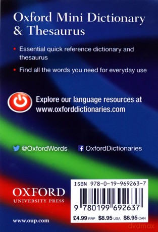 Oxford Mini Dictionary and Thesaurus - Oxford Languages [KSIĄŻKA]