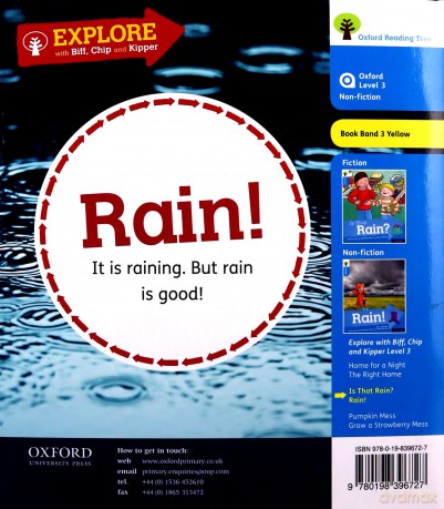 Oxford Reading Tree Explore with Biff, Chip and Kipper: Oxford Level 3: Rain! - Becca Heddle [KSIĄŻKA]