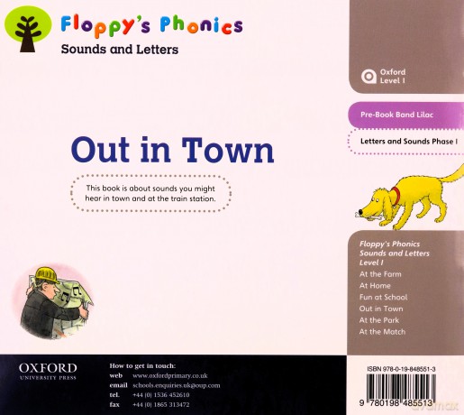 Oxford Reading Tree: Level 1: Floppy's Phonics: Sounds and Letters: Out in Town - Roderick Hunt [KSIĄŻKA]