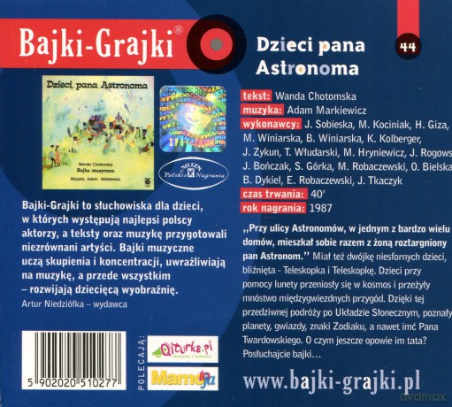 Dzieci pana Astronoma [AUDIOBOOK] [CD]