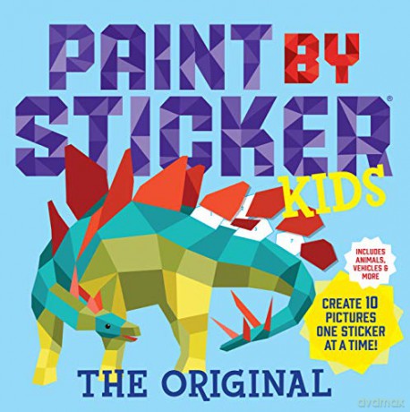Paint by Sticker Kids: Create 10 Pictures One Sticker at a Time! (Kids Activity Book, Sticker Art, No Mess Activity, Keep Kids Busy) [KSIĄŻKA]