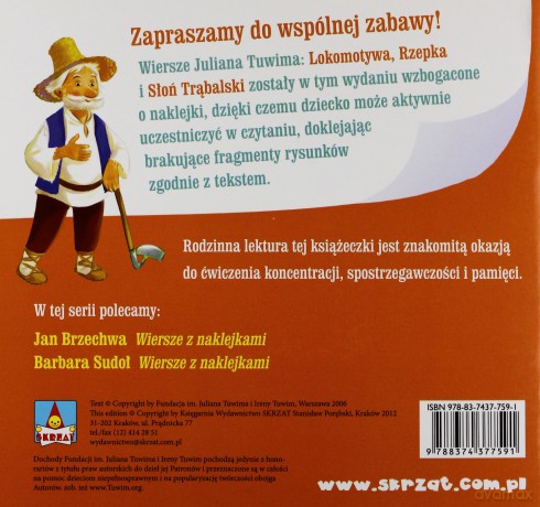Wiersze z naklejkami - Julian Tuwim [KSIĄŻKA]