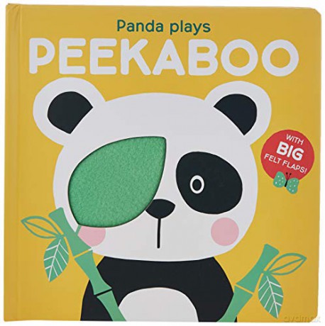 Panda Plays (Peekaboo): Baby (FELT FLAP ANIMAL PEEKABOO) - Yoyo Books [KSIĄŻKA]