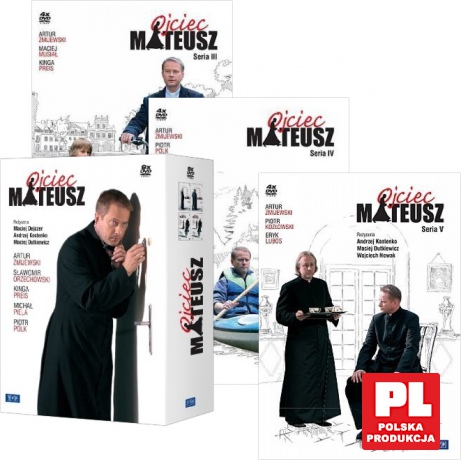 Ojciec Mateusz seria 1+2+3+4+5 Pakiet [21DVD]
