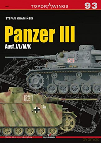 Panzer III: Ausf. J/L/M/K: 7093 (Top Drawings) - Stefan Draminksi [KSIĄŻKA]