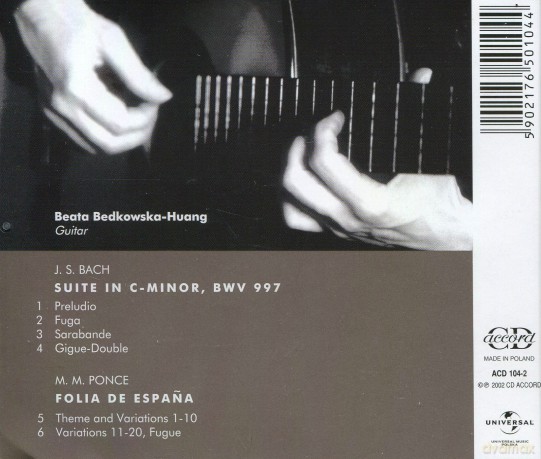 Będkowska: J.S. Bach/ Ponce [CD]