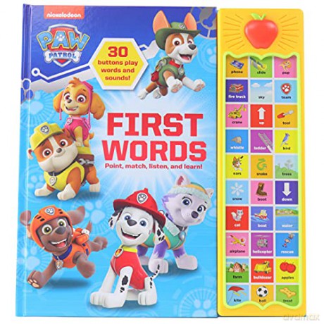 PAW Patrol Chase, Skye, Marshall, and More! First Words 30-Button Sound Book Great for Early Learning PI Kids - Editors of Phoenix International Publications [KSIĄŻKA]