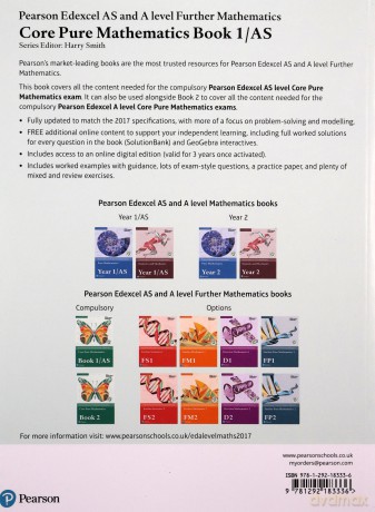 Pearson Edexcel AS and A level Further Mathematics Core Pure Mathematics Book 1/AS Textbook + e-book (A level Maths and Further Maths 2017) - Greg Attwood [KSIĄŻKA]