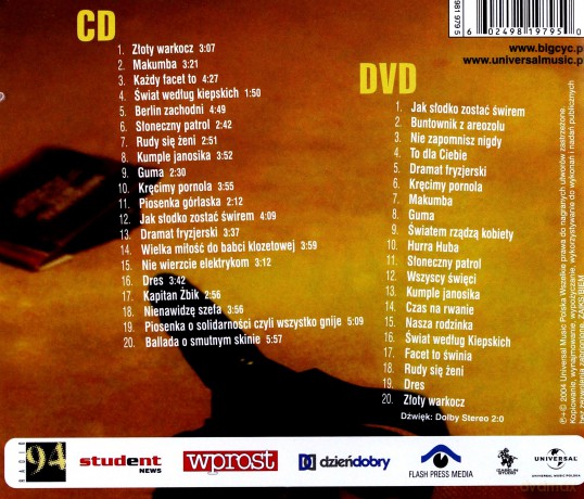 Big Cyc: Bombowe Hity Czyli Best Of 1988-2004 [CD]+[DVD]