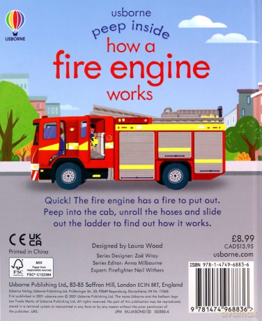 Peep Inside how a Fire Engine works: 1 - Lara Bryan [KSIĄŻKA]