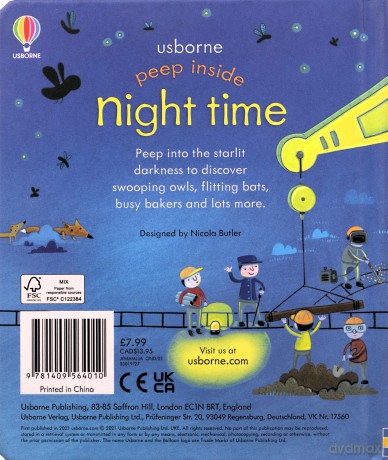 Peep Inside Night-Time: 1 - Anna Milbourne [KSIĄŻKA]
