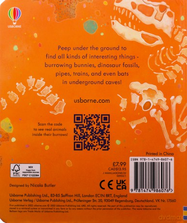 Peep Inside Under the Ground - Anna Milbourne [KSIĄŻKA]