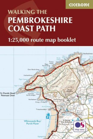 Pembrokeshire Coast Path Map Booklet: 1:25,000 OS Route Mapping (Cicerone Guide) - Dennis Kelsall [KSIĄŻKA]