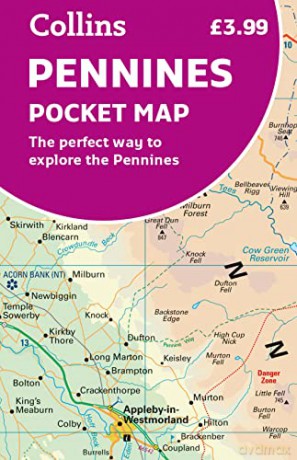 Pennines Pocket Map: The perfect way to explore the Pennines - Collins Maps [KSIĄŻKA]
