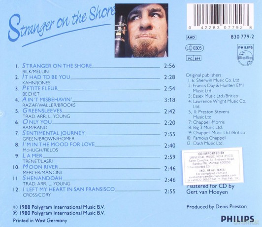 Acker Bilk: Stranger On The Shore [CD]