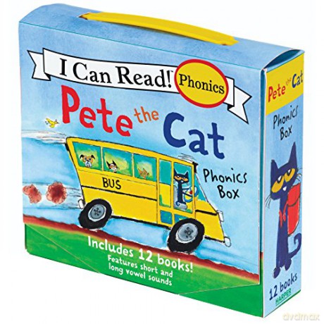 Pete the Cat 12-Book Phonics Fun!: Includes 12 Mini-Books Featuring Short and Long Vowel Sounds (My First I Can Read) - Kimberly Dean [KSIĄŻKA]