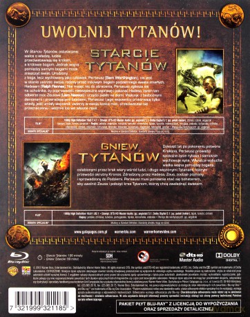 Gniew Tytanów / Starcie Tytanów [BOX] [2Blu-Ray]