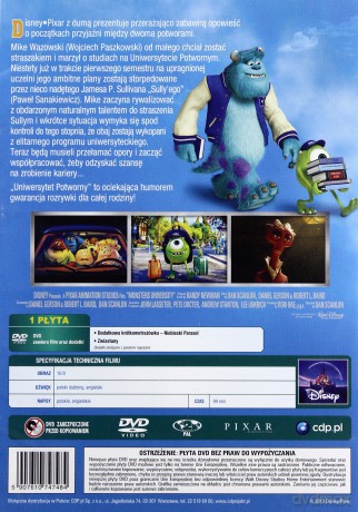 Uniwersytet potworny (Disney) [DVD]