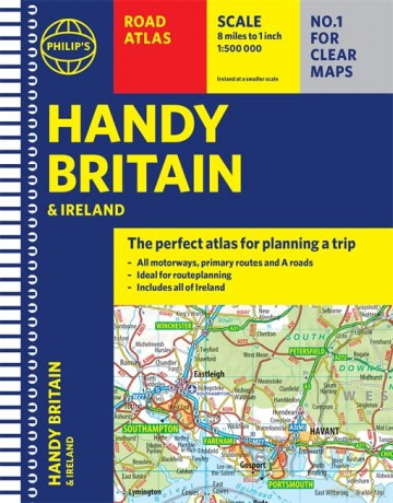 Philip's Handy Road Atlas Britain: (Spiral A5) (Philip's Road Atlases) - Philip's Maps [KSIĄŻKA]