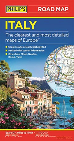 Philip's Italy Road Map (Philip's Sheet Maps) - Philip's Maps [KSIĄŻKA]