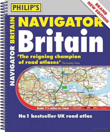 Philip's Navigator Britain: (Spiral bound) (Philip's Road Atlases) - Philip's Maps [KSIĄŻKA]