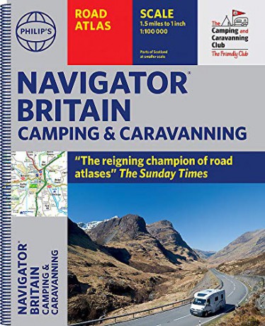 Philip's Navigator Camping and Caravanning Atlas of Britain: (Fourth Edition Spiral binding) (Philip's Road Atlases) - Philip's Maps [KSIĄŻKA]