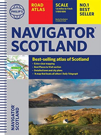 Philip's Navigator Scotland (Philip's Road Atlases) - Philip's Maps [KSIĄŻKA]