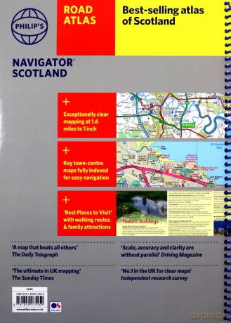 Philip's Navigator Scotland (Philip's Road Atlases) - Philip's Maps [KSIĄŻKA]
