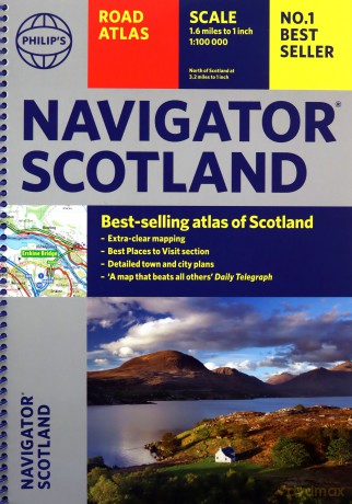 Philip's Navigator Scotland (Philip's Road Atlases) - Philip's Maps [KSIĄŻKA]